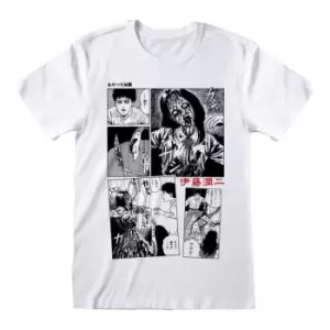 image of Junji Ito T-Shirt Comic Strip Size L