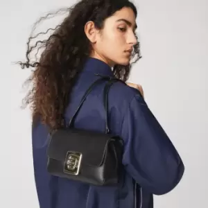 Image of Lacoste Womens Amelia Engraved Metal Clasp Leather Handbag Size Unique size 000