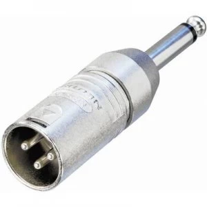 Image of Neutrik NA2MP XLR adapter XLR plug - Jack plug 6.35mm Mono