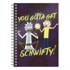 Image of Rick & Morty Notebook Get Schwifty
