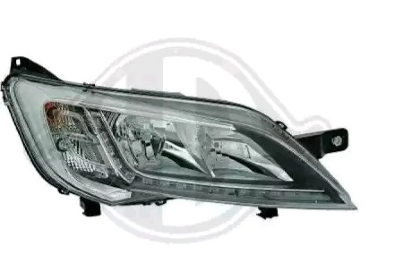 Image of DIEDERICHS 3484982 Headlights H7/H7, Right, with motor for headlamp levelling Headlight (259)