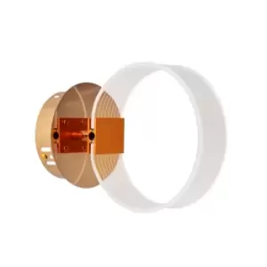Image of Alicante Integrated LED Wall Lamp Gold 12cm