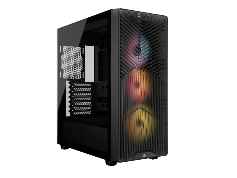 Image of Corsair 3200D RS ARGB Mid Tower ATX Gaming PC Case - Smoke - CC-9011346-WW