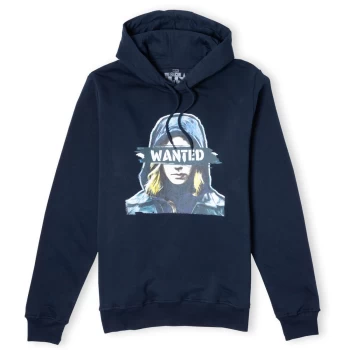 image of Falcon and Winter Soldier Sharon Carter Wanted Unisex Hoodie - Navy - L