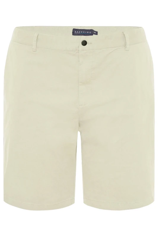 Image of BadRhino BadRhino Men Stretch Chino Shorts in Stone Size: 54R Stone 54R Male 5059738085075
