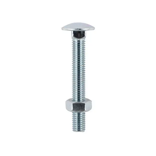 Image of Coach Bolts and Nut Zinc Plated 0650CB Size: M6