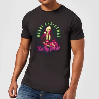 Image of National Lampoon Merry Christmas Clark Griswold Mens Christmas T-Shirt - Black - 5XL
