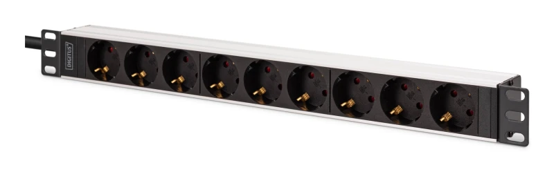 Image of Digitus DN-95440 power distribution unit (PDU) 9 AC outlet(s) 1U Black