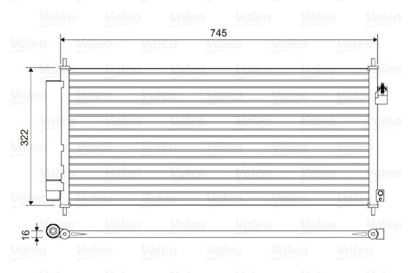 Image of Air conditioning condenser VALEO 814413