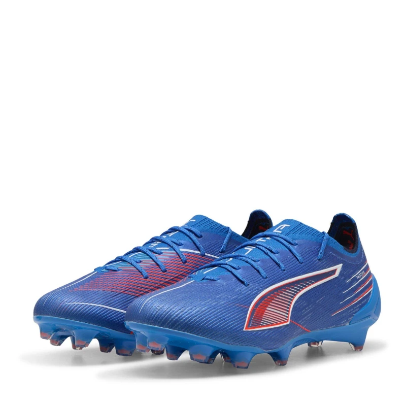 Image of Puma Ultra 5 Ultimate Adults Firm Ground Football Boots Blue/White male 11 (46)