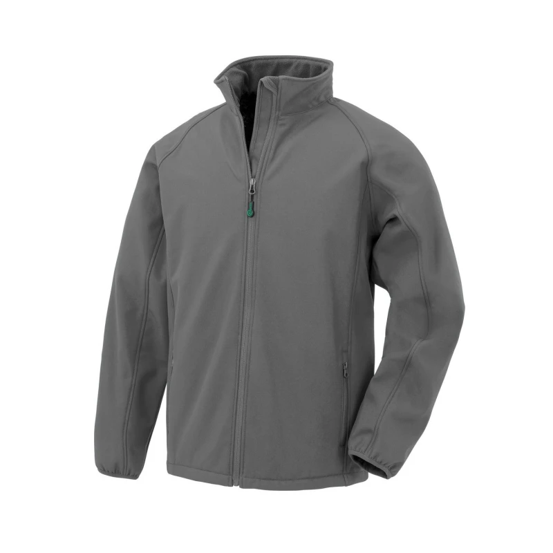 Image of Result Double Layered Soft Shell Jacket in Grey Size: 11-12 Years Grey Unisex 11-12 Years