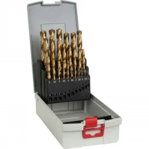 Image of Bosch 25 Piece HSS-TiN Drill Bit Set