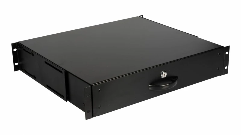 Image of Equip Lockable Drawer 19'. 2U. RAL9005 Black