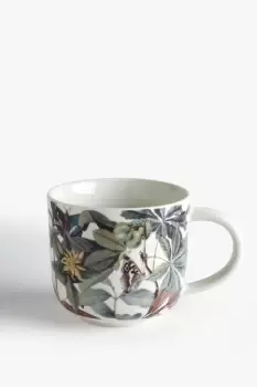 image of Midnight Floral White Mug