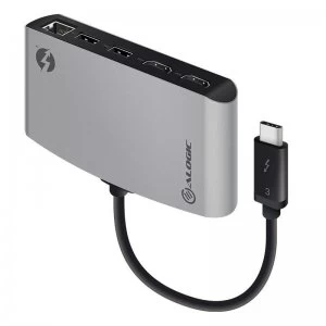 image of ALOGIC ThunderBolt 3 Dual HDMI PORTABLE Docking Station with 4K