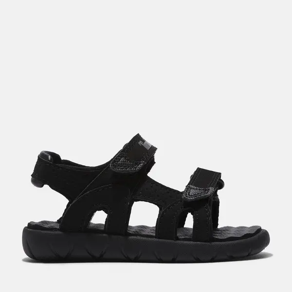 image of Timberland Perkins Row Sandal For Toddler In Black Monochrome Black Kids, Size 7