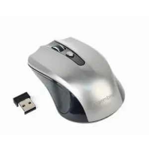 Image of Gembird MUSW-4B-04-BG Wireless mouse Radio Optical Black, Grey 4 Buttons 1600 dpi