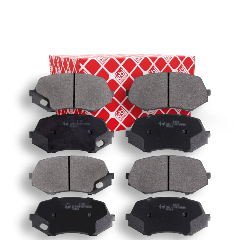 Image of FEBI BILSTEIN 16947 Brake pad set Front Axle, excl. wear warning contact Brake Pad Set,disc brake (402)
