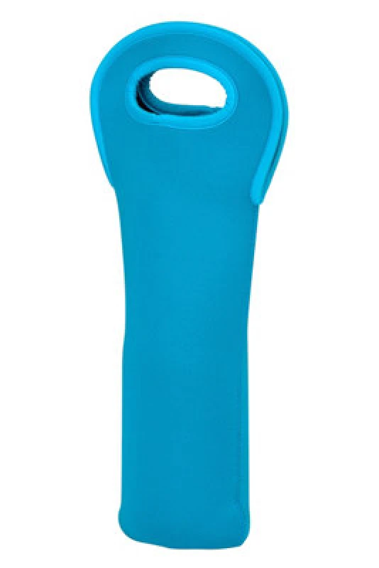 Image of Interiors by Premier Neoprene Wine Bottle Holder Blue