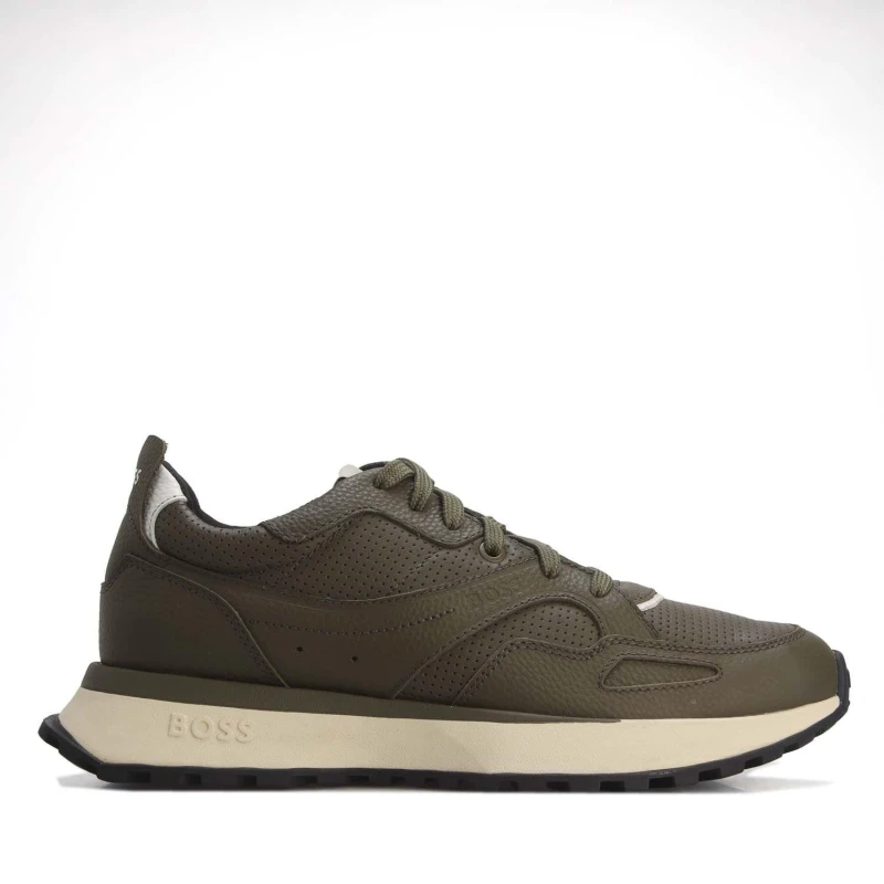 Image of Boss Jonah Run Trainers Green male UK 5