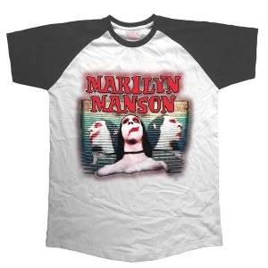 Image of Marilyn Manson - Sweet Dreams Unisex XX-Large T-Shirt - Black,White