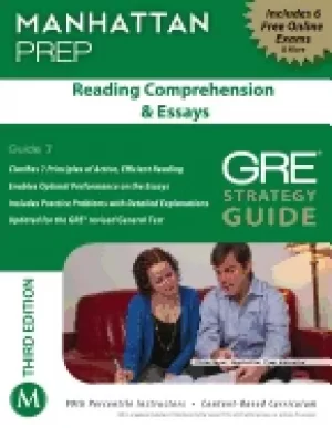 Image of reading comprehension and essays gre strategy guide 3rd edition