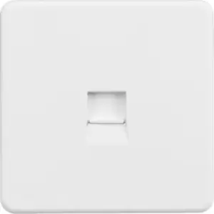 MLA Knightsbridge Telephone Extension Socket Matt White - SF7400MW - main image