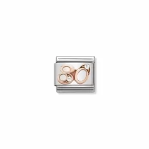 Image of Nomination 430315/80 Composable Classic NUMBERS Steel Zircon Jewellery