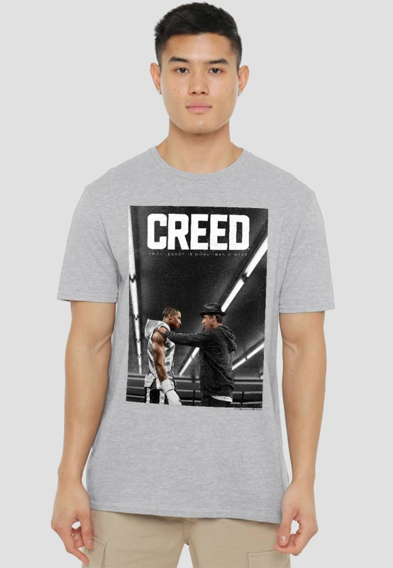 Image of CREED Creed Poster T-Shirt, Athletic Heather in Grey Size: 3X-Large Grey 3X-Large Unisex 0199474315311