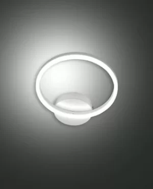 Image of Giotto Integrated LED Wall Light White Glass
