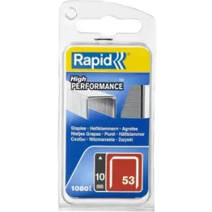 image of High Performance Staples, No. 53, Leg Length 10 mm, 40109504 - 1080 Pieces - Rapid