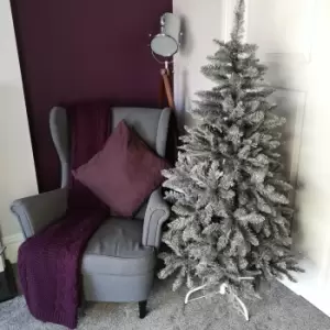 5ft (150cm) Luxury Charcoal Pine Grey Silver Christmas Tree with 509 Tips