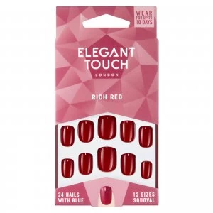 Image of Elegant Touch Rich Red Nails