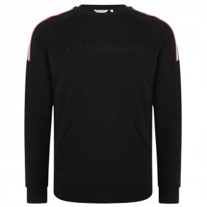 Image of Antony Morato Sport Chest Print Sweatshirt - BLACK 9000