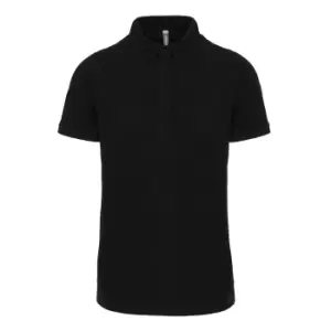 Image of Kariban Adults Unisex Stud Piqu Polo Shirt (L) (Black)
