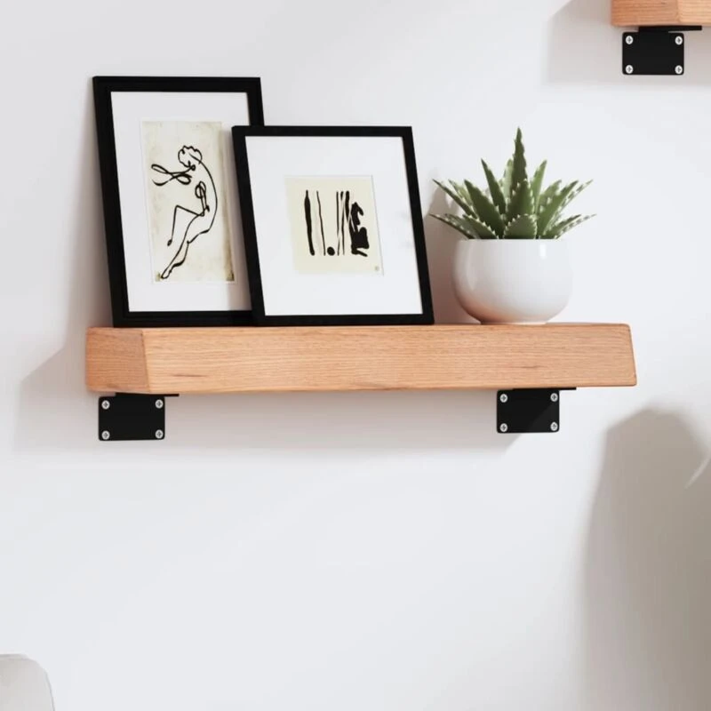 Image of VIDAXL Vidaxl - Wall Shelf Light Brown 40x10x6cm Treated Solid Wood Oak 8720845813437