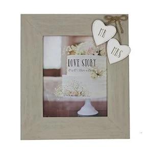 Image of 8" x 10" - Love Story Photo Frame - Mr & Mrs