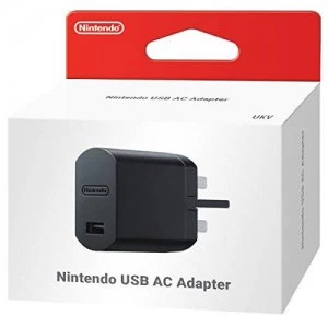 image of Nintendo USB AC Adapter power plug adapter Black