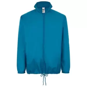 Image of SOLS Unisex Shift Showerproof Windbreaker Jacket (3XL) (Aqua)