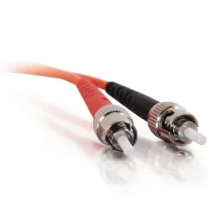 image of 15m ST-ST 62.5/125 OM1 Duplex Multimode PVC Fibre Optic Cable (LSZH)