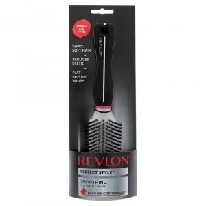 image of Revlon Perfect Style Flat Bristle Brush Silver