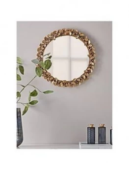 image of Cox & Cox Gilded Leaves Mirror