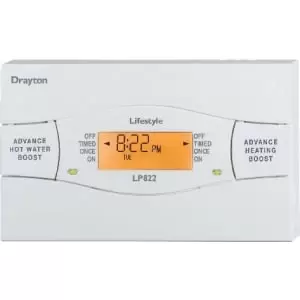 image of Drayton LP822 Universal Heating & Hot Water Programmer