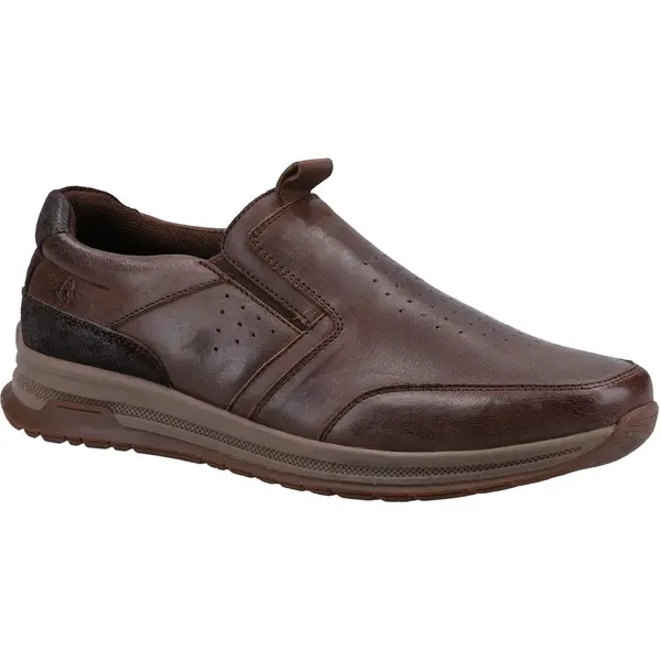 image of Hush Puppies 'Cole' Leather Shoe Light Brown