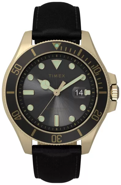 Image of Timex TW2V42200 Mens Harborside Coast (43mm) Black Dial / Watch