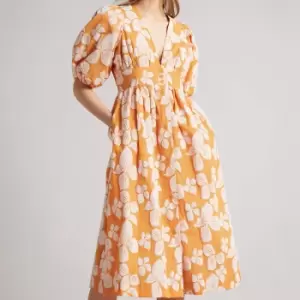 Image of Ted Baker Cinthy Floral Jacquard Dress - UK 12