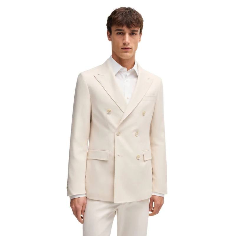 Image of Boss L-Heston-DB-242 Blazer White male 42R