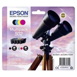 Image of Epson Binoculars 502 Black And Tri Colour Ink Cartridge