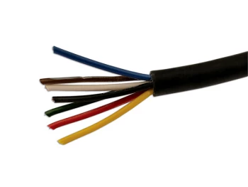 image of Black 7 Core Trailer Cable 5.75 Amp 30m Connect 30092