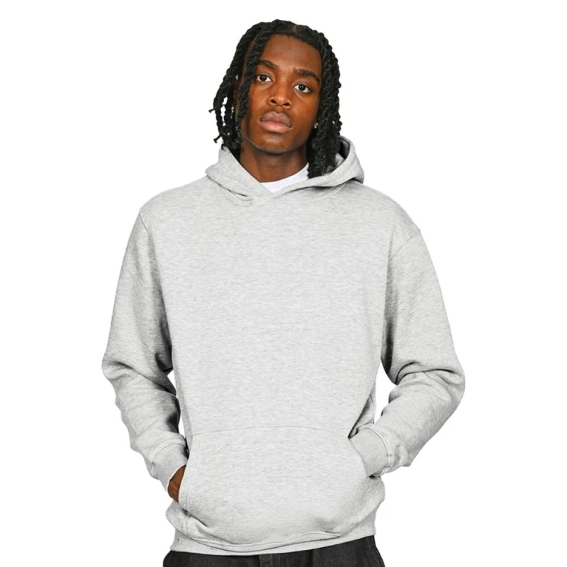 Image of Casual Classics Mens Core 280 Ringspun Cotton Hoodie in Grey Size: 3XL Grey Male 3XL